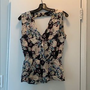 Parker floral silk top. Size XS